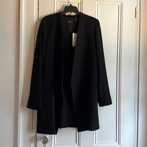 Black Tunic length blazer